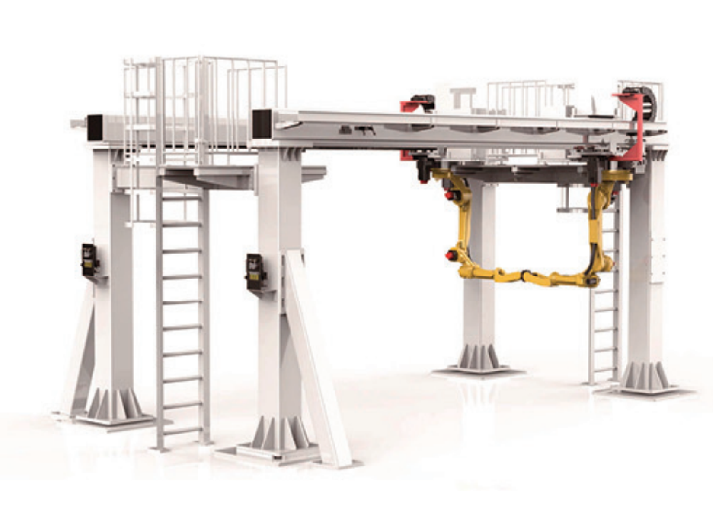 动梁悬挂式机器人桁架